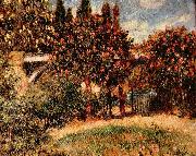 Pierre-Auguste Renoir Eisenbahnbrucke von Chatou painting